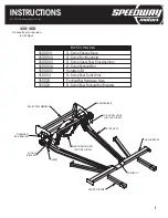 Предварительный просмотр 1 страницы Speedway 350-300 Instructions Manual