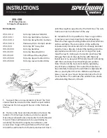 Speedway G-Comp 350-500 Instructions предпросмотр