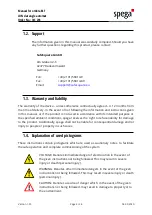 Preview for 4 page of spega 341 298 Technical Manual