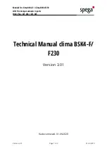 Предварительный просмотр 1 страницы spega 421 404 Technical Manual