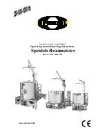 Speidel Braumeister 1000 L Operating Manual preview