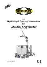 Speidel Braumeister Operating & Brewing Instructions preview