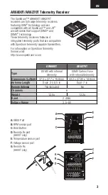 Preview for 3 page of Spektrum AR6270T User Manual