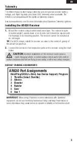 Предварительный просмотр 5 страницы Spektrum AR630 Manual