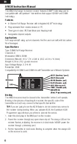 Предварительный просмотр 6 страницы Spektrum AR636 User Manual