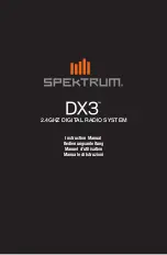 Spektrum DX3 Instruction Manual preview