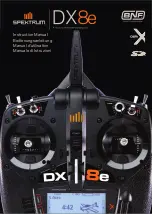 Spektrum DX8e Instruction Manual предпросмотр