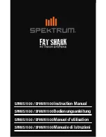 Spektrum Fat Shark SPMVR1100 Instruction Manual preview