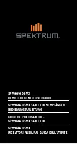 Spektrum SPM9646 User Manual предпросмотр