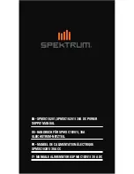 Spektrum SPMXC10201 User Manual preview