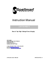 Spellman 230 SERIES Instruction Manual preview