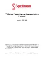 Предварительный просмотр 22 страницы Spellman V6 Series Instruction Manual