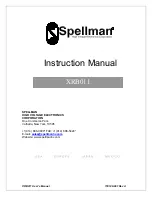 Spellman XRB011 Instruction Manual предпросмотр