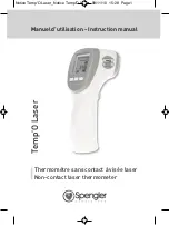 Spengler Temp'O Laser Instruction Manual preview