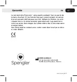 Preview for 47 page of Spengler TENSONIC User Manual