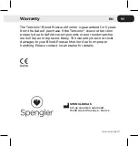 Preview for 95 page of Spengler TENSONIC User Manual