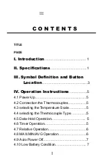 Предварительный просмотр 2 страницы Sper scientific 800005 Instruction Manual