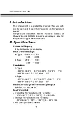 Предварительный просмотр 3 страницы Sper scientific 800005 Instruction Manual