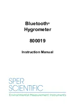 Preview for 1 page of Sper scientific 800019 Instruction Manual