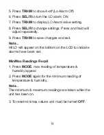 Предварительный просмотр 13 страницы Sper scientific 800034 Instruction Manual