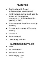 Предварительный просмотр 4 страницы Sper scientific 800047 Instruction Manual