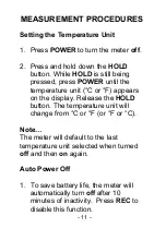 Предварительный просмотр 11 страницы Sper scientific 800047 Instruction Manual