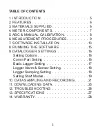 Предварительный просмотр 3 страницы Sper scientific 800050 Instruction Manual