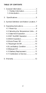 Preview for 2 page of Sper scientific 800058 Manual