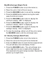 Preview for 3 page of Sper scientific 840003 Operating Instructions Manual