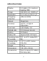 Preview for 7 page of Sper scientific 840045 Manual