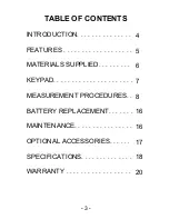 Preview for 3 page of Sper scientific 840046 Instruction Manual