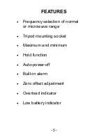 Preview for 5 page of Sper scientific 840046 Instruction Manual