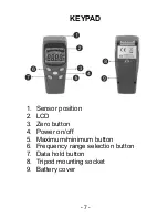 Preview for 7 page of Sper scientific 840046 Instruction Manual