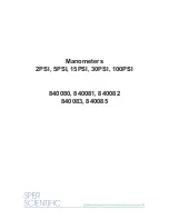 Preview for 1 page of Sper scientific 840081 Instruction Manual