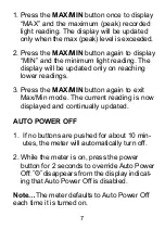 Preview for 7 page of Sper scientific 850004 Instruction Manual