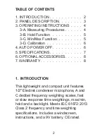 Preview for 2 page of Sper scientific 850014 Instruction Manual