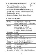 Preview for 7 page of Sper scientific 850014 Instruction Manual