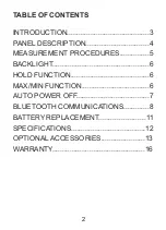 Предварительный просмотр 2 страницы Sper scientific 850020 Instruction Manual