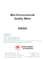 Sper scientific 850026 Manual preview