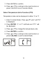 Preview for 14 page of Sper scientific 850048 Instruction Manual