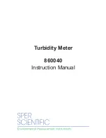 Sper scientific 860040 Instruction Manual And Users Manual preview