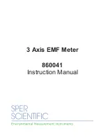 Preview for 1 page of Sper scientific 860041 Instruction Manual