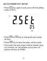 Preview for 12 page of Sper scientific 860041 Instruction Manual