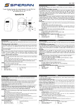 Sperian Optrel b210x Quick Start Manual предпросмотр