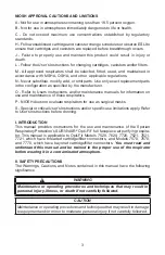 Preview for 3 page of Sperian SURVIVAIR Opti-Fit S-Series Operation And Maintenance Manual