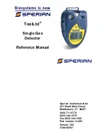 Sperian ToxiLtd Reference Manual preview