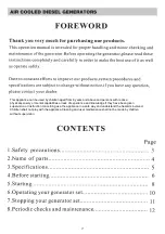 Preview for 2 page of SPERONI GF 5500 CXE Operating Instructions Manual