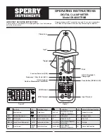 Preview for 1 page of Sperry instruments DSA600TRMS Operating Instructions Manual