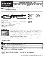 Preview for 1 page of Sperry instruments VD6508 Operating Instructions