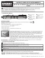 Preview for 2 page of Sperry instruments VD6508 Operating Instructions